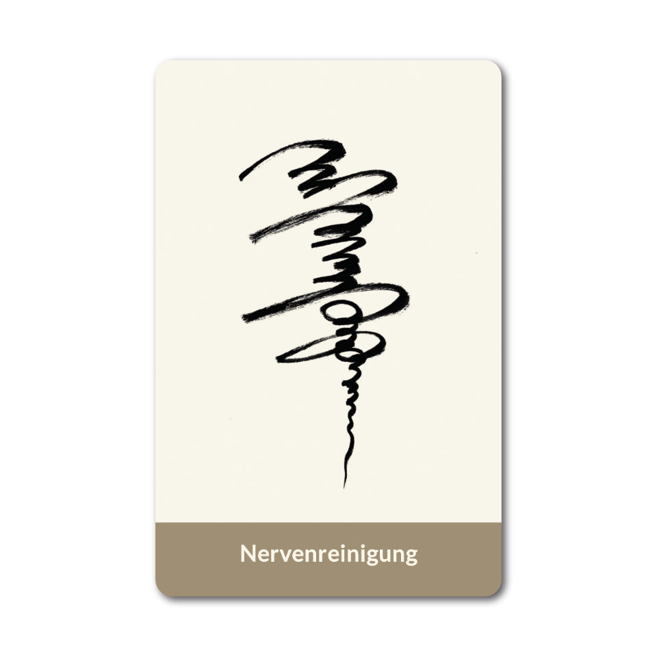 Tian Ai Qi Gong Energiekarte zur Nervenreinigung Vorderseite